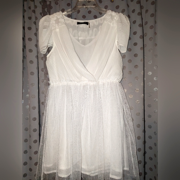 JP Pleated Lace Dress L - Picture 4 of 14